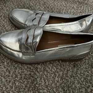 Silver Steve Madden Loafer